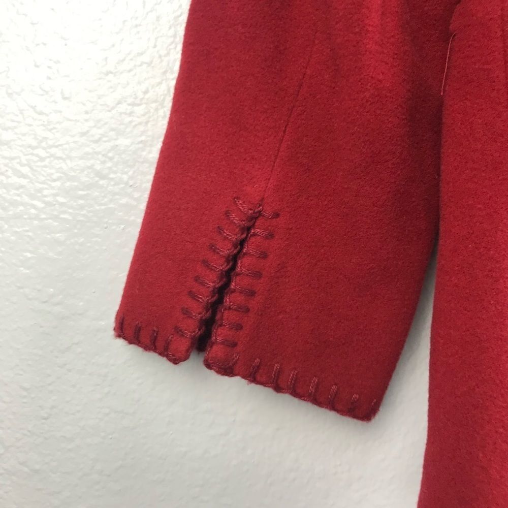 Tribal Women’s Wool Blend Red Coat Size 8 - Picture 13 of 14